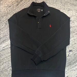 Polo by Ralph Lauren Black Quarter-snap with Red Pony